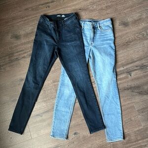 2 Pairs of Old Navy Rockstar Super Skinny Size 6 Jeans Jegging NWOT